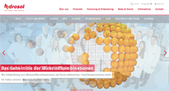 Desktop Screenshot of hydrosol.de